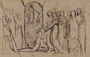 Study of Mary, Queen of Scots, Going to Execution by Benjamin Robert Haydon