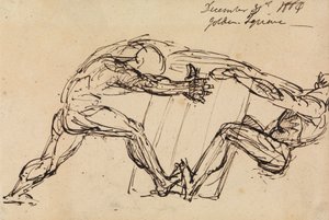 Study of Two Male Nudes