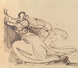 Study of a Woman Pleading on Her Knees by Benjamin Robert Haydon
