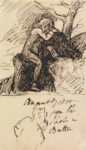 Study of a Figure Sitting