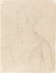 Study of the Statue of Diana in the Vatican (verso) by Benjamin Robert Haydon
