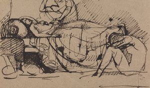 The Murder of Duncan - Macbeth Stabbing Duncan by Benjamin Robert Haydon