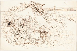 Xenophon and the Greeks Sighting the Sea (recto) by Benjamin Robert Haydon