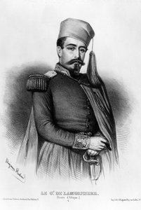 Portrait of Louis Jucault de Lamoriciere (1806-1865), French General by Benjamin Roubaud