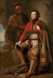 Colonel Guy Johnson and Karonghyontye Captain David Hill