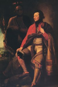 Colonel Guy Johnson and Karonghyontye Captain David Hill