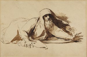 King David Rising after the Death of His Child by Benjamin West