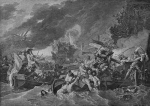 The Battle of La Hogue, c1781 by Benjamin West