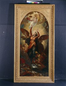 The Woman Clothed with the Sun Flees from the Persecution of the Dragon by Benjamin West