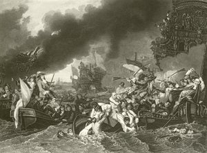 The battle of La Hogue by Benjamin West