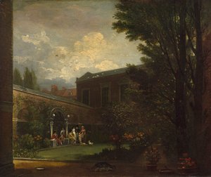 West Family in the Studio Garden, 1808-1809