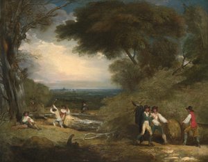 Woodcutters in Windsor Great Park by Benjamin West