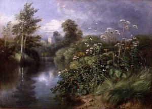 The Banks of the River by Benjamin Williams Leader