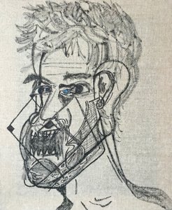 Surautoportrait with Raised Hand, 2017 by Benoit Erwann Boucherot