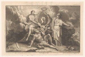 Allegory of the Immortality of the French King by Benoît Audran (II)