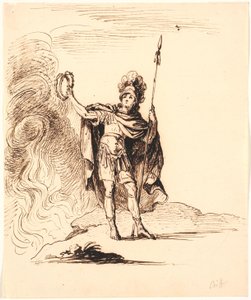Antique Hero. Theater Scene