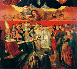 Arab philosopher Averroes, detail from Triumph of St Thomas Aquinas by Benozzo di Lese di Sandro Gozzoli