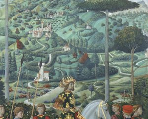 John VII Palaeologus as Balthasar, Detail from the Journey of the Magi Cycle by Benozzo di Lese di Sandro Gozzoli