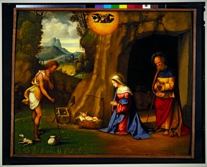 The Adoration of the Shepherds by Benvenuto Tisi da Garofalo