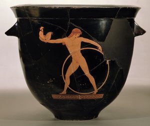 Attic red-figure bell krater depicting Ganymede by Berlin Painter