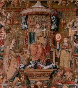 Series The Honours. Faith. First tapestry in the series. Ca 1550. by Bernaert van (circle of) Orley