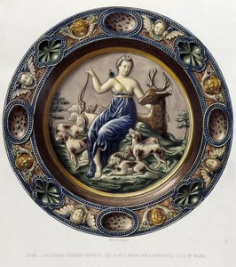Diana (Artemis) the Huntress - Ceramic Plate, in 