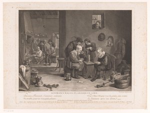 Inn Interior with Card Players by Bernard François Lépicié