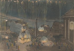 A Perfect Description of the Firework in Covent Garden that was performed at the Charge of...