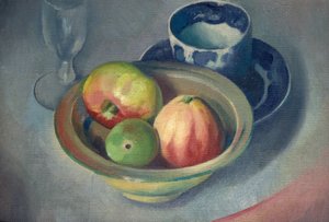 Still Life with Apples by Bernard Meninsky