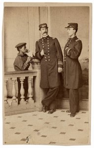 Portrait of Naval Officers and a Messenger, c. 1863