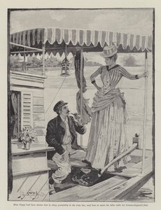 The Strange Adventures of a House-Boat, by William Black by Bernard Partridge