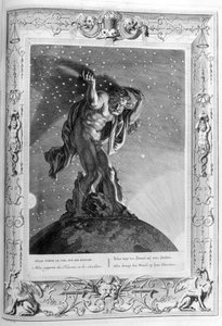 Atlas Supports the Heavens on His Shoulders by Bernard Picart