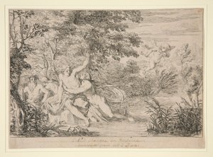 Biblis Changed into a Fountain by Bernard Picart