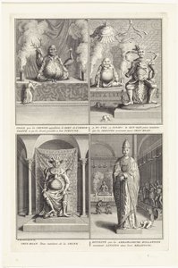 Four Chinese Gods by Bernard Picart