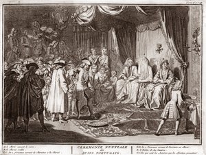 Jewish Wedding in the Jewish Portuguese Community (engraving)
