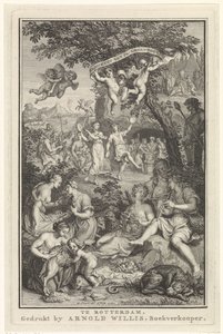 Landscape with Shepherds and Shepherdesses (Title Page for: F. Greenwood, Poems, 1719) by Bernard Picart