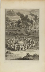 Manner of Burying the Kings and Priests of Florida by Bernard Picart