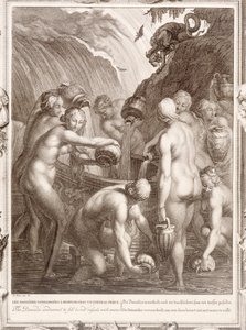 The Danaids Condemned to Fill Bored Vessels with Water, 1730 by Bernard Picart