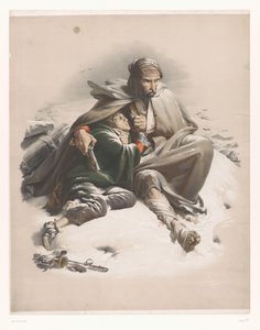 Wounded Soldiers in a Winter Landscape