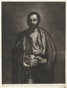 Beggar Philosopher with Wooden Bowl and Wine Bottle by Bernard Vaillant