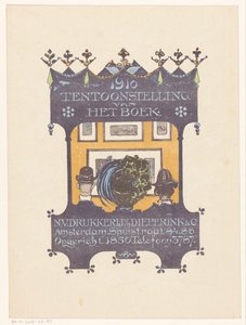 Advertisement of the Amsterdam Stone and Book Printing Company Dieperink & Co by Bernard Willem Wierink