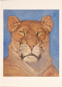 Head of a Lioness by Bernard Willem Wierink