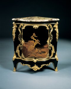 One of a pair of Louis XV encoignures by Bernard van Risenburgh II