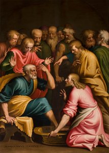 Washing of the feet by Bernardino Campi
