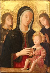 The Virgin and Child with Two Angels by Bernardino Fungai