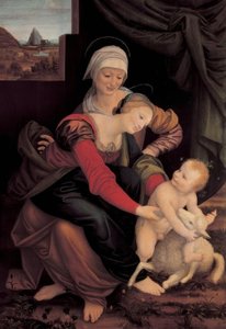 Saint Anne with the Virgin and Child by Bernardino Lanino
