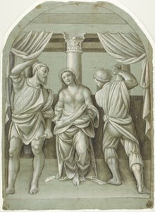 Flagellation of Saint Catherine by Bernardino Lanino