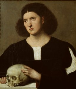Portrait of a Young Man with a Skull, c1510-1515