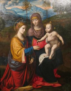 Madonna and Child with Saint Catherine of Alexandria by Bernardino Luini