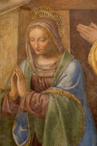 Nativity and Adoration of the Shepherds, c. 1520-1525 (detail)